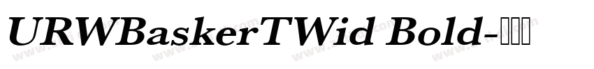URWBaskerTWid Bold字体转换